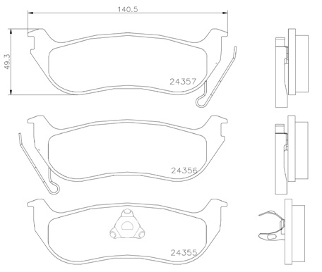 A.B.S. P 37 009 BREMBO Bremsbelagsatz, Scheibenbremse